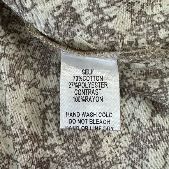 Easel Oversized Mixed Print Floral Boho Top - Picture 5 of 6